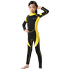 M014 M015 M016 Child One-piece Diving Suit 2.5mm Surfing Wetsuit   yellow black   2 - Mega Save Wholesale & Retail - 1