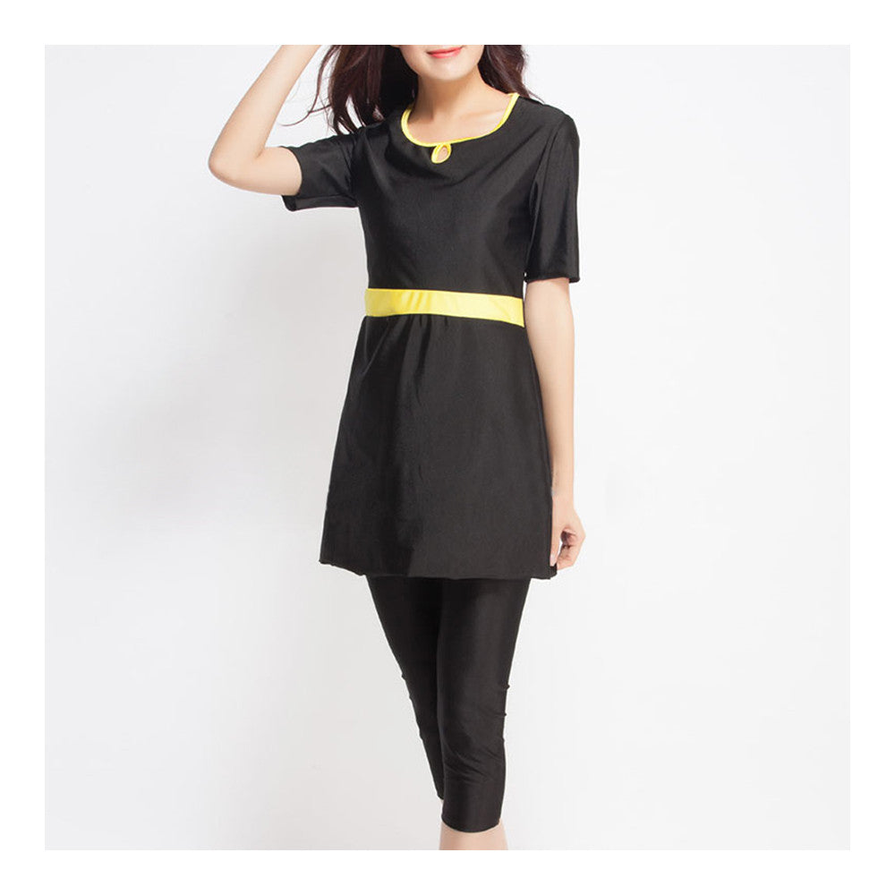 Musilim Swimwear Swimsuit Burqini hw10e  black   XS - Mega Save Wholesale & Retail - 1