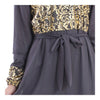 Muslim Long Dress Chiffon Vintage Sunday Clothes   indigo - Mega Save Wholesale & Retail - 2