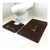 Embroidery Toilet Seat 2pcs Set Foot Mat Carpet tower - Mega Save Wholesale & Retail - 1