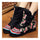 Vintage Beijing Cloth Shoes Embroidered Boots black - Mega Save Wholesale & Retail - 2