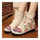 Vintage Beijing Cloth Shoes Embroidered Boots beige - Mega Save Wholesale & Retail - 4