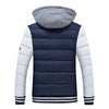 Man Cotton Coat Slim Thick Warm Fashion   white   S - Mega Save Wholesale & Retail - 3