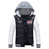 Man Cotton Coat Slim Thick Warm Fashion   black   S - Mega Save Wholesale & Retail - 1
