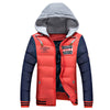 Man Cotton Coat Slim Thick Warm Fashion   orange red   S - Mega Save Wholesale & Retail - 1