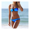 Swimwear Bikini Triangle Push-Ups Women  dark blue  S - Mega Save Wholesale & Retail - 1