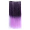 Gradient Ramp Five Cards Hair Extension Wig  dark purple to light purple - Mega Save Wholesale & Retail