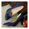 Knurling PU Low-cut Thin Shoes Plus Size   blue - Mega Save Wholesale & Retail - 2