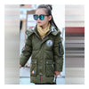 Winter Long Boy Girl Down Coat Children Garments   army green   110cm - Mega Save Wholesale & Retail - 3