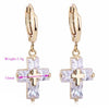 18K Gold Galvanized Zircon Earrings - Mega Save Wholesale & Retail - 4