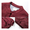Vintage Single-breasted Flax Man Plus Size Coat   wine red   M - Mega Save Wholesale & Retail - 4
