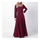 Dress Muslim Women Garments Middle East   wine red   M