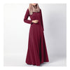 Dress Muslim Women Garments Middle East   wine red   M - Mega Save Wholesale & Retail - 3