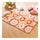 Thick Coral Fleece Ground Floor Foot Door Mat orange flowers - Mega Save Wholesale & Retail - 1