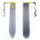 Magic Tape Wig Horsetail Long Straight Hair light granny grey