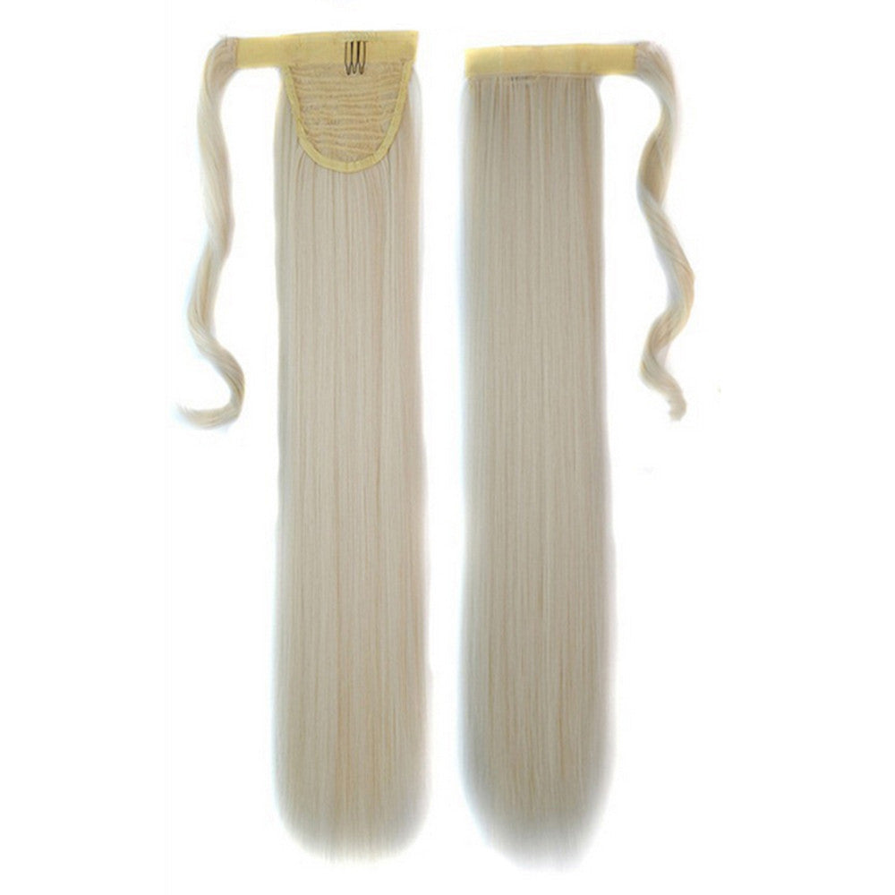 Magic Tape Wig Horsetail Long Straight Hair 60#