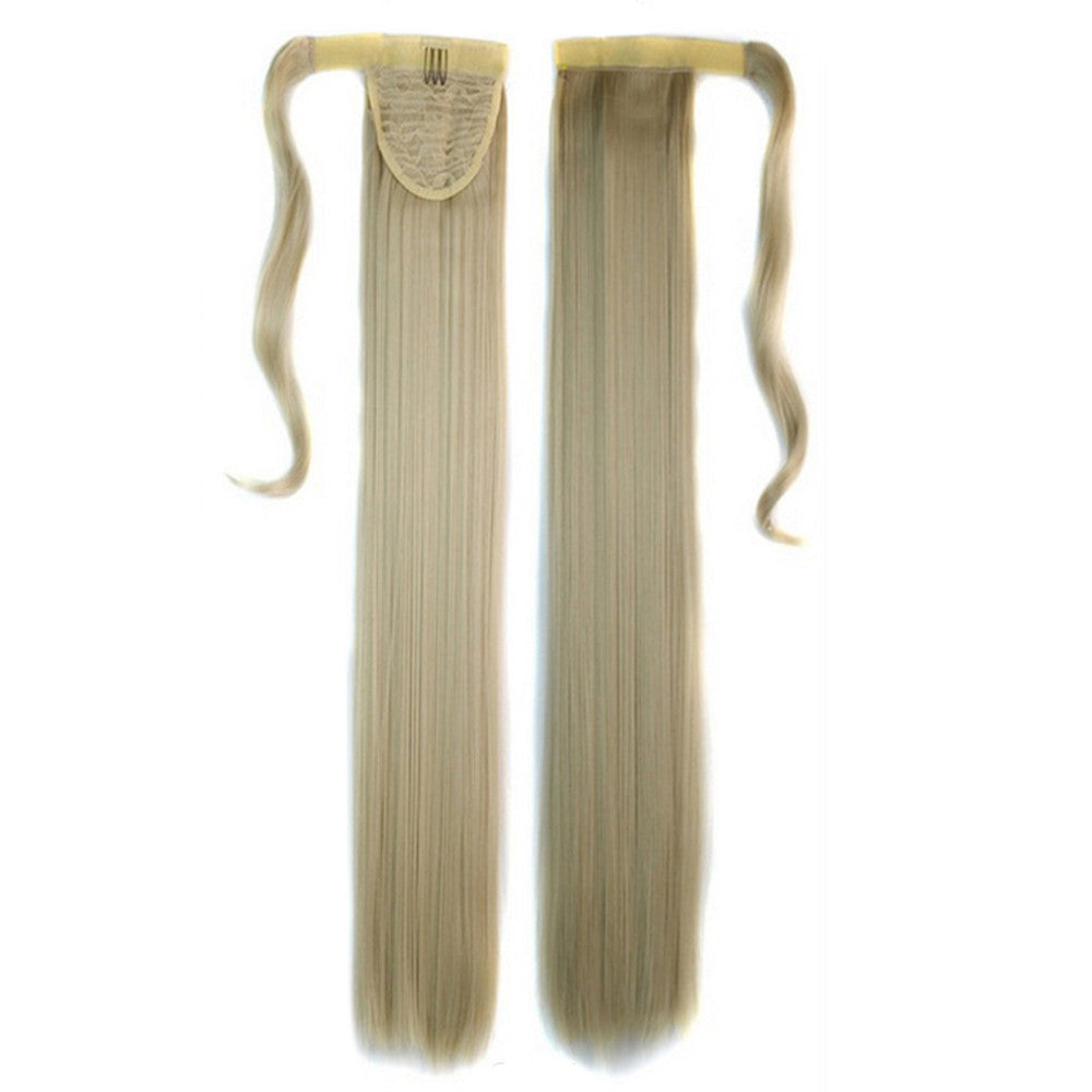 Magic Tape Wig Horsetail Long Straight Hair  88#