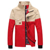 Slim Man Jacket Coat Motley Pocket Business   red    M - Mega Save Wholesale & Retail - 1