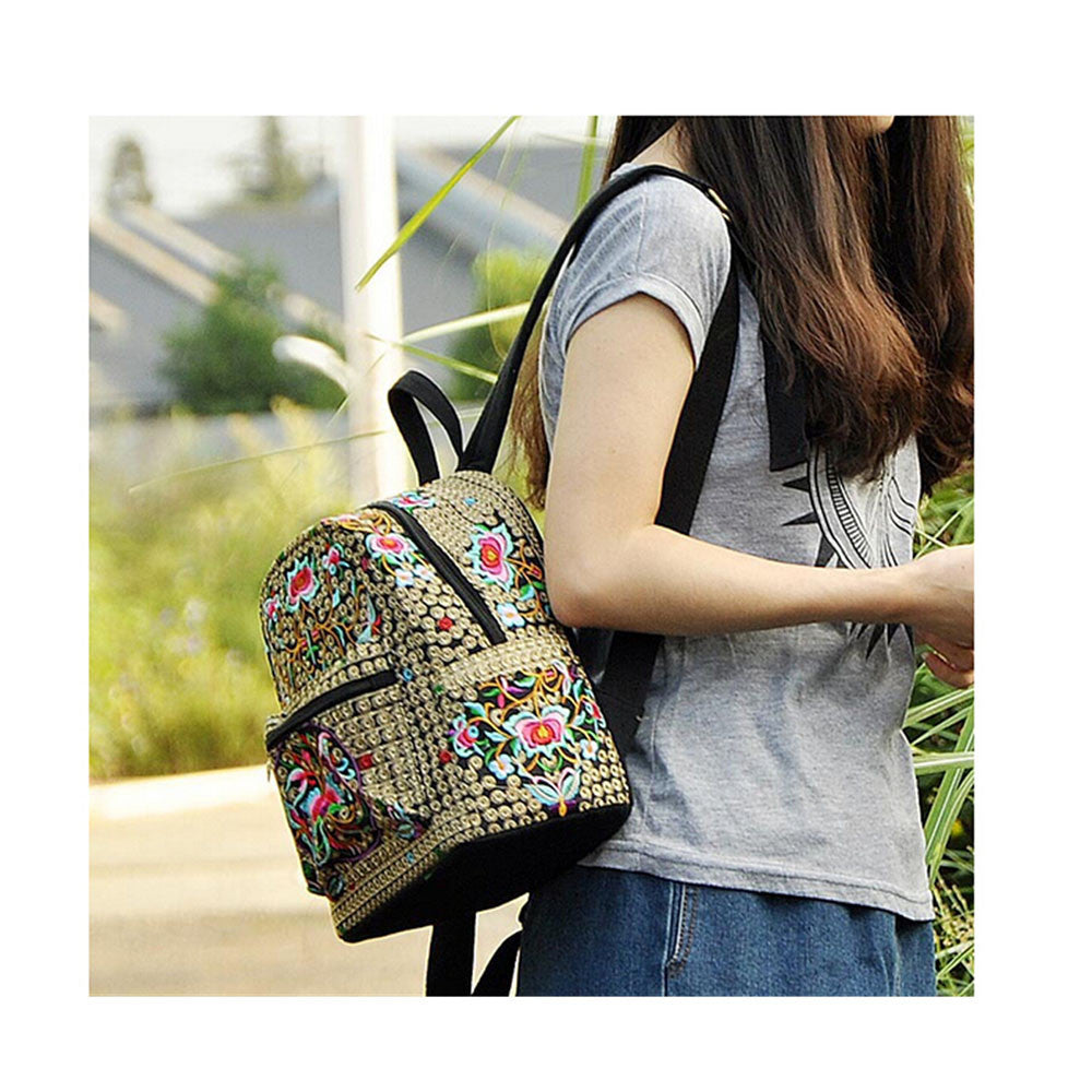 New Yunnan Fshionable National Style Embroidery Bag Stylish Featured Shoulders Bag Fshionable Woman's Bag Bulk   copper crash tree - Mega Save Wholesale & Retail - 3