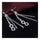 Stylish Fashionable Ear Studs Galvanized Silver Long Chains - Mega Save Wholesale & Retail - 2