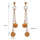 Extraodinary Exaggerated Earrings 18K Gold Galvanized - Mega Save Wholesale & Retail - 4