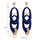 Exaggerated Earrings Stylish Double-layer Blue Circles - Mega Save Wholesale & Retail - 4