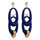 Exaggerated Earrings Stylish Double-layer Blue Circles - Mega Save Wholesale & Retail - 1