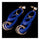 Exaggerated Earrings Stylish Double-layer Blue Circles - Mega Save Wholesale & Retail - 2