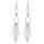 Long Earrings Tassel Silver Galvanized - Mega Save Wholesale & Retail - 1