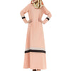 Muslim Motley Floor-length Long Dress   orange