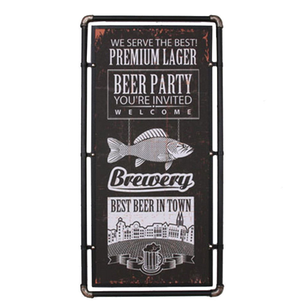 Industrial Iron Wall Hanging Decoration Bar Cafes   A - Mega Save Wholesale & Retail - 1