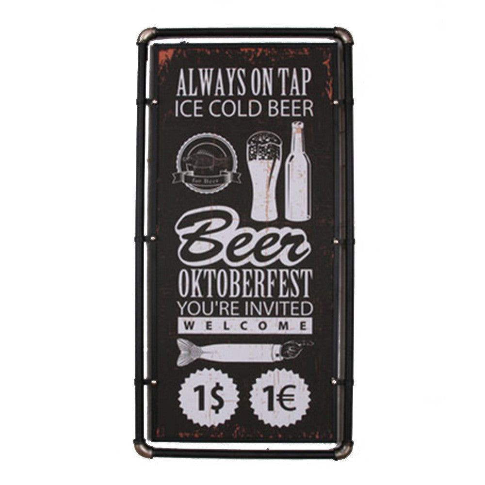 Industrial Iron Wall Hanging Decoration Bar Cafes   B - Mega Save Wholesale & Retail - 1