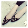 Ox Horn Metal Pointed Low-cut Women Thin Shoes   black - Mega Save Wholesale & Retail - 2