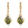 Zircon Earrings 18K Gold Galvanized   green - Mega Save Wholesale & Retail - 1