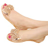 Rhinestone Bowknot Jelly Shoes Peep-toe Sandals Beads Beach   champagne  35 - Mega Save Wholesale & Retail