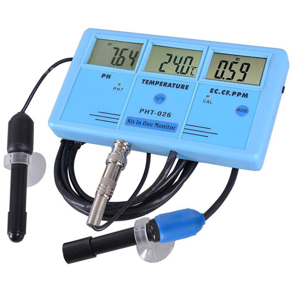 6in1 Meter Monitor EC CF TDS Water Quality Tester Aquarium PHT-026 - Mega Save Wholesale & Retail - 1