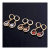 Fake Gold Earrings 18K    gold plated white zircon - Mega Save Wholesale & Retail - 4