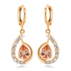 Fake Gold Earrings 18K    gold plated yellow zircon - Mega Save Wholesale & Retail - 1