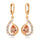 Fake Gold Earrings 18K    gold plated yellow zircon - Mega Save Wholesale & Retail - 1