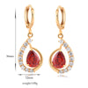 Fake Gold Earrings 18K    gold plated yellow zircon - Mega Save Wholesale & Retail - 3