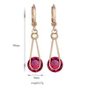 Lifelong Love AAA Zircon Earrings   gold plated white zircon - Mega Save Wholesale & Retail - 4