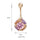 Colorful Square Emulational Crystal Ball Navel Ring Buckle Body Puncture    gold plated white zircon - Mega Save Wholesale & Retail - 5