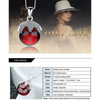 CYW explosion models genuine 925 sterling silver necklace large red crystal ball spot wholesale custom