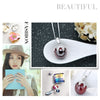 CYW explosion models genuine 925 sterling silver necklace large red crystal ball spot wholesale custom