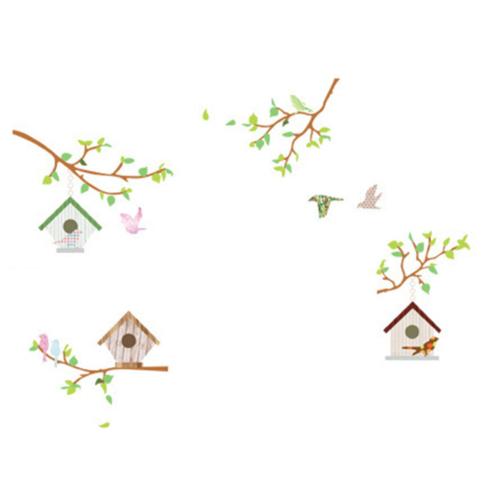 Wallpaper Wall Sticker Little Bird House Removeable - Mega Save Wholesale & Retail - 1