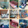 dog cage pet cage wire cage cat cage folded cage different size   70cm   Pink - Mega Save Wholesale & Retail - 5