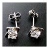 S925 Pure Silver Zircon Happy Clover Ear Studs - Mega Save Wholesale & Retail - 3