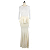 Fashionable Lace Sexy Long Dress Full Dress    beige   S - Mega Save Wholesale & Retail - 1