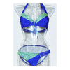 Women's Bikini Set Swimwear Swimsuit Sexy Lace Macrame   dark blue  S - Mega Save Wholesale & Retail