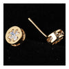 18K Gold Galvanized Austrian Zircon Ear Studs - Mega Save Wholesale & Retail - 2